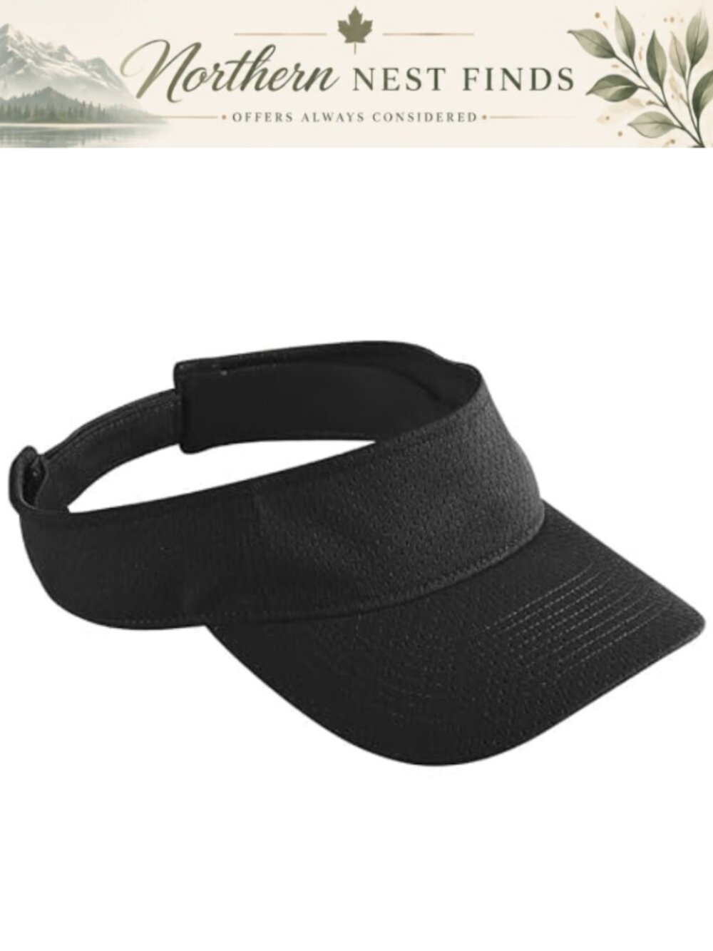 Athletic Mesh Visor Adjustable One Size Fits Most Golf Running Sun Protection